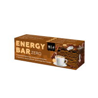 Кокосовый батончик Energy Bar ZERO с капучино в молочном бельгийском шоколаде без сахара 45г 35шт/уп