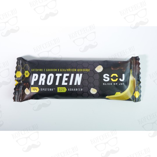 Протеиновый батончик "Protein SOJ" со вкусом банана 50г (20шт/уп)