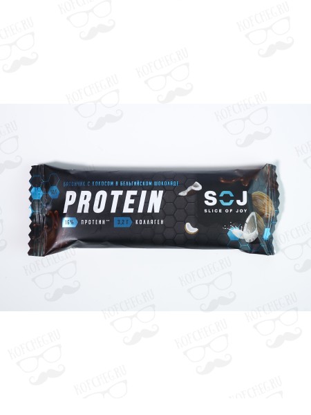 Протеиновый батончик "Protein SOJ" со вкусом кокоса 50г (20шт/уп)