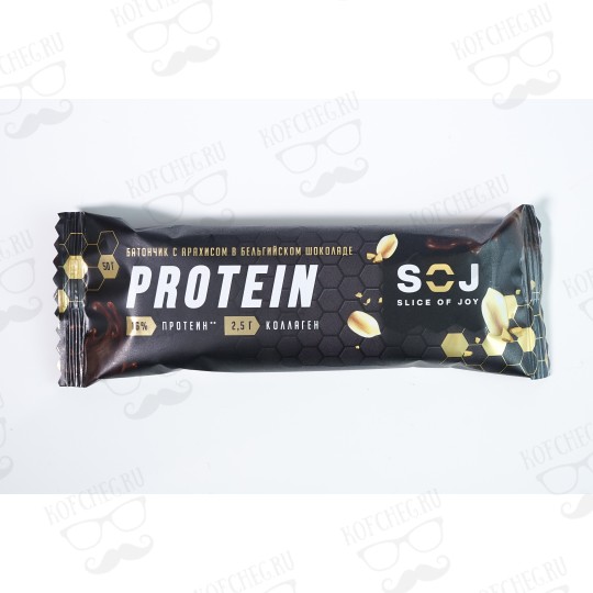 Протеиновый батончик "Protein SOJ" с арахисом 50г (20шт/уп)