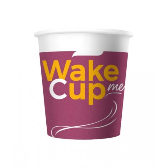 Стакан бумажный одноразовый Wake Me Cup 100 мл