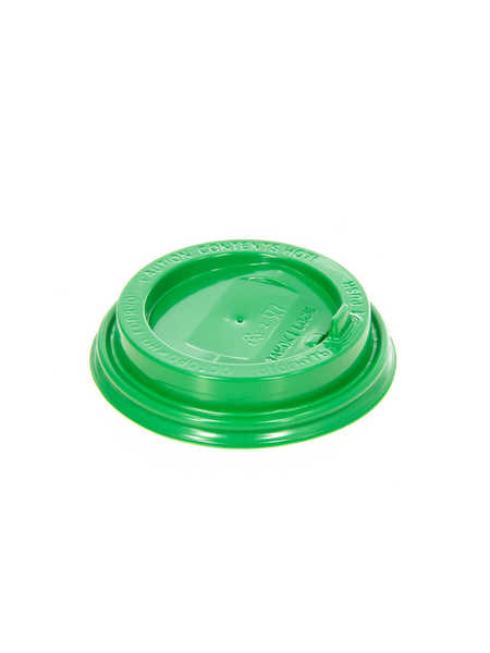 Крышка для бумажных стаканов с клапаном 90 мм (Зеленая)