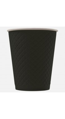 Стакан бумажный двухслойный Waffle Black/Черный 250 мл