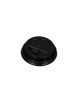 Крышка для бумажных стаканов с клапаном 80 мм (черная)