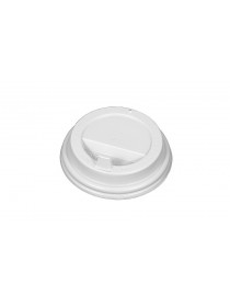Крышка для бумажных стаканов с клапаном 80 мм (Белая)
