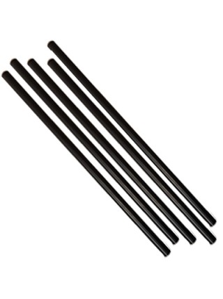 Трубочки прямые черные 240*8 мм