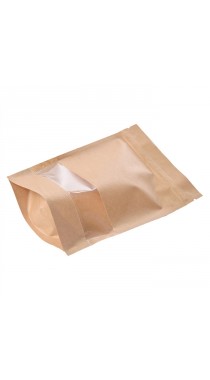 Крафтовый пакет с окошком.