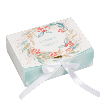 Подарочный набор 3 вида чая «Новогодний венок» мини