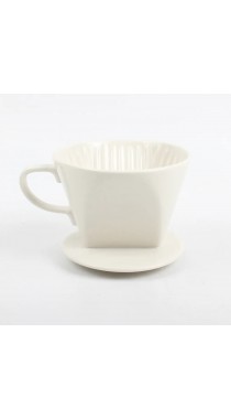 Воронка для заваривания фильтр кофе керамическая белая черная (в ассортименте)