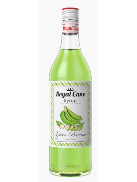Сироп Royal Cane Зеленый банан стекло (1кг)
