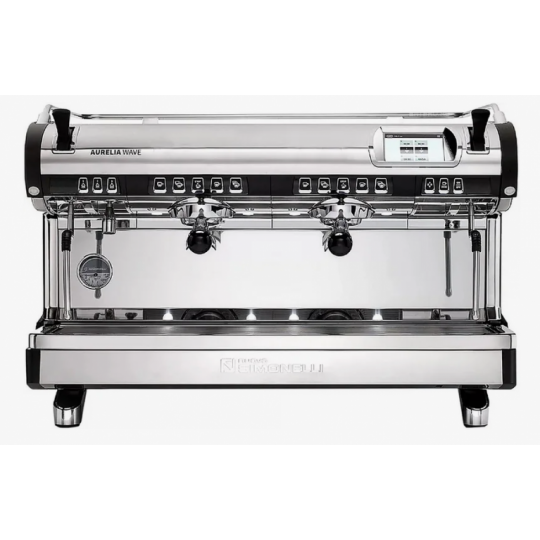 Кофемашина рожковая автоматическая Nuova Simonelli Aurelia Wave 2Gr V 220V black+high groups+LED