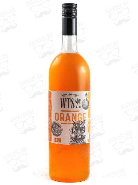 Апельсин сироп WTS, бутылка стекло 1 л