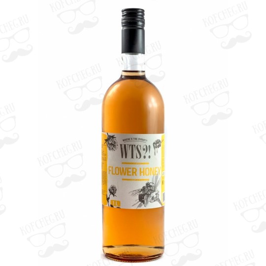 Цветочный мед cироп WTS, бутылка стекло 1 л